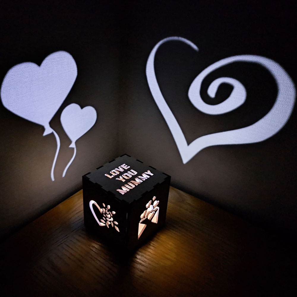 Christmas gift for auntie, gift from nephew, gift from niece, Personalised night light up gift box, Aunty gift box, Love you best aunt ever
