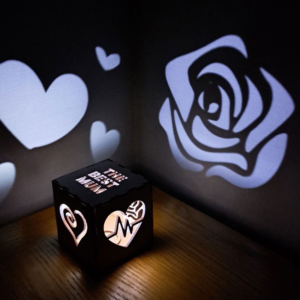 Worlds best mom gift, Personalised light up lamp for Christmas, Christmas gift box, custom night lamp for mom mum mummy, gift for her